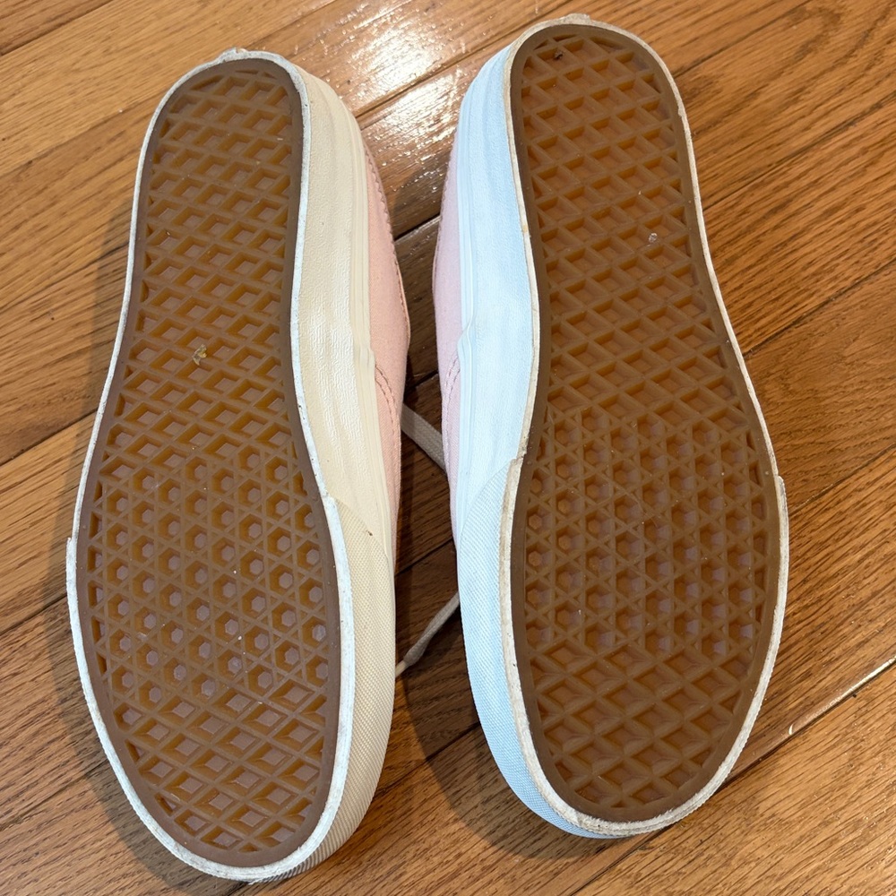 Vans Authentic Low-Top Canvas Sneakers in Light Pink 8.5 - Picture 6 of 9